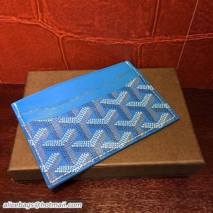 Low Cost Goyard Card Holder 020090 Light Blue