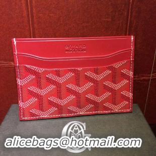 Grade Quality Goyard Card Holder 020090 Red