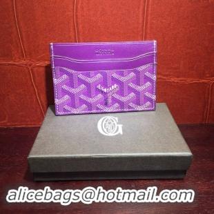 Inexpensive Goyard Card Holder 020090 Purple