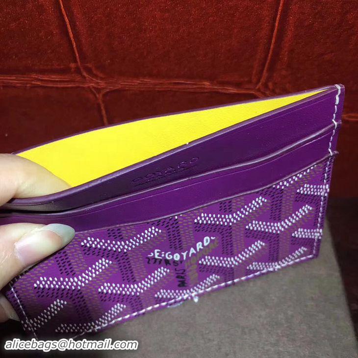 Inexpensive Goyard Card Holder 020090 Purple