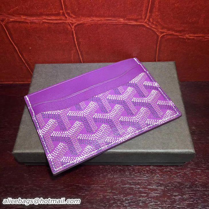 Inexpensive Goyard Card Holder 020090 Purple