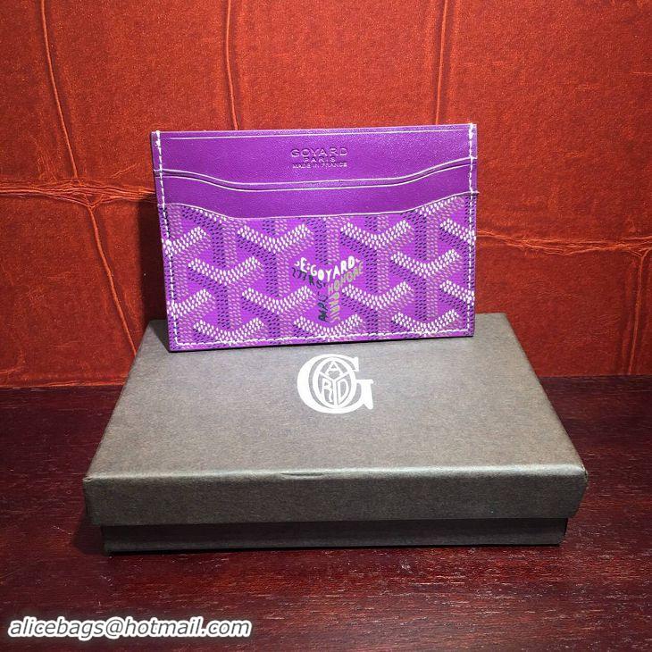 Inexpensive Goyard Card Holder 020090 Purple