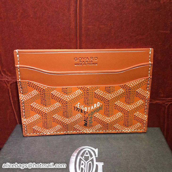 New Release Creation Goyard Card Holder 020090 Orange