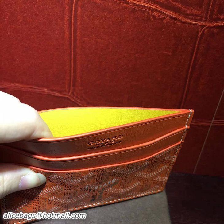 New Release Creation Goyard Card Holder 020090 Orange