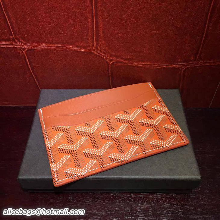 New Release Creation Goyard Card Holder 020090 Orange