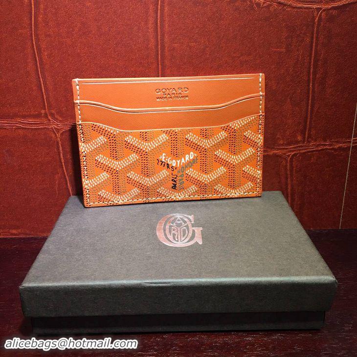 New Release Creation Goyard Card Holder 020090 Orange