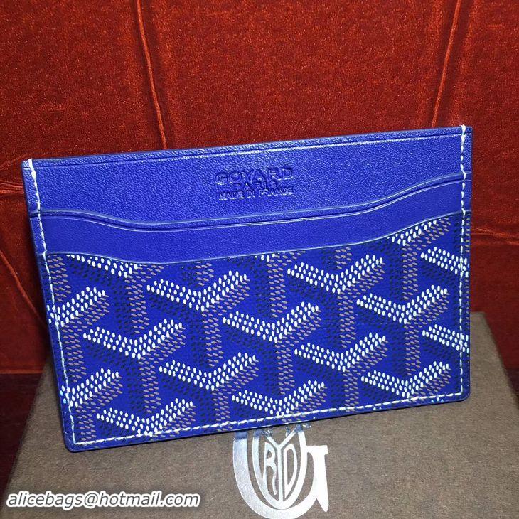 Low Cost Goyard Card Holder 020090 Dark Blue