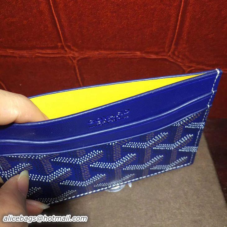 Low Cost Goyard Card Holder 020090 Dark Blue