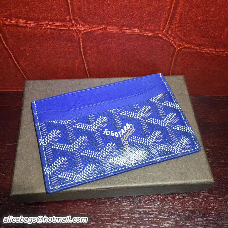 Low Cost Goyard Card Holder 020090 Dark Blue