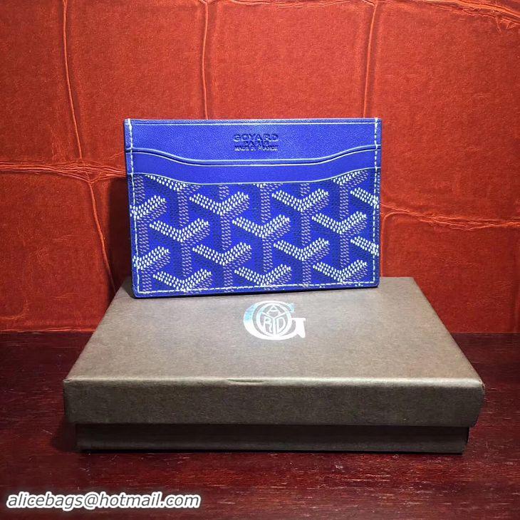 Low Cost Goyard Card Holder 020090 Dark Blue