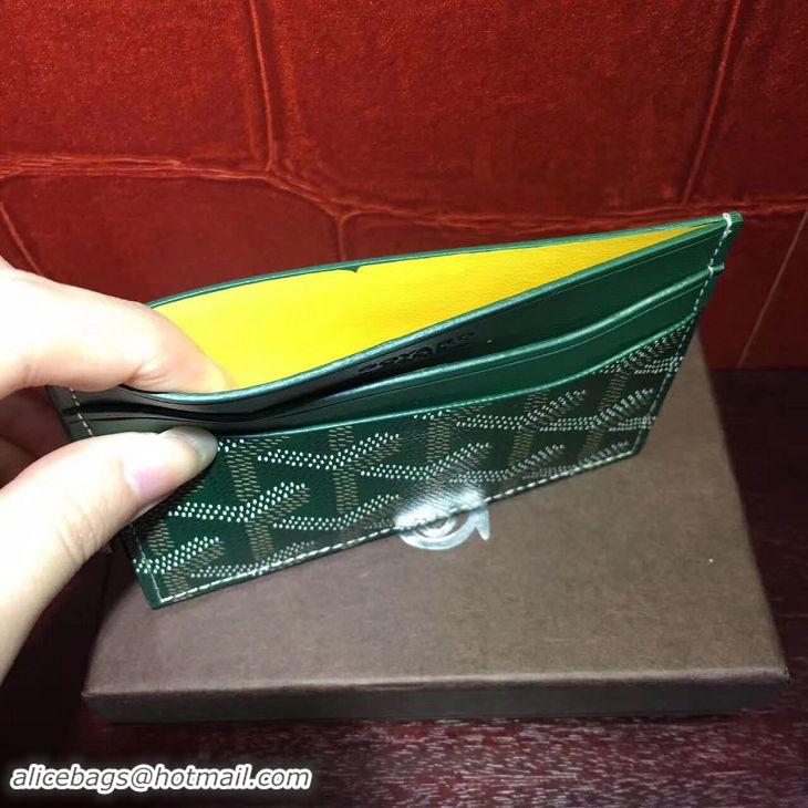 Buy Luxury Goyard Card Holder 020090 Green