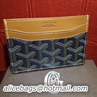 Classic Hot Sell Goyard Card Holder 020090 Black And Tan