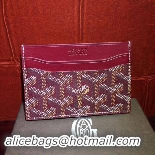 Top Sales Goyard Card Holder 020090 Burgundy