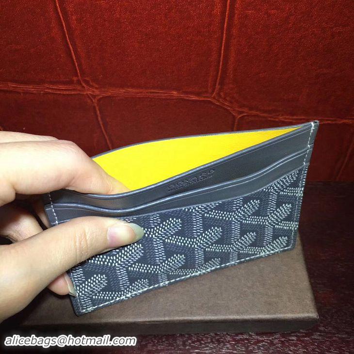 New Product Goyard Card Holder 020090 Dark Grey