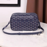 Newly Launched Goyard Small Monogram Camera Bag G46 Navy Blue