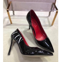 Low Price VALENTINO VLTN PATENT PUMP 9.5CM VT5001 Black