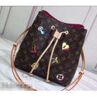 Purchase Louis Vuitton Love Lock Monogram Canvas NéoNoé Bucket Bag M44369 2019