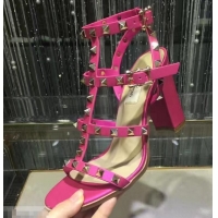 Modern Valentino Cage Rockstud Calfskin Sandal 9.5cm VT8756 Fushica