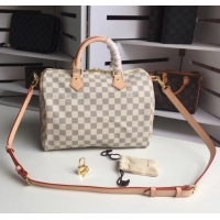 Best Quality Louis vuitton speedy 30 Damier Azur Canvas n41373