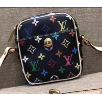 Top Quality Louis Vuitton Monogram Multicolor Lift Shoulder Pochette Bag M40056 Black