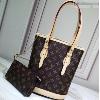 Good Product Louis Vuitton Monogram Canvas Bucket Tote Bag M42238