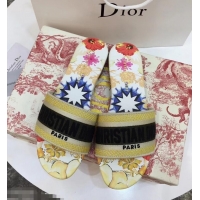 High Quality Dior Woven Logo Print Dway Mules Slipper Sandals CD1803 2019