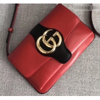 Imitation Gucci Arli Small Shoulder Bag 550129 Red/Black 2019 