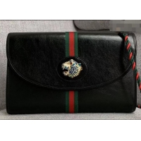 Classic Hot Gucci Web Rajah Medium Shoulder Bag 564697 Black 2019