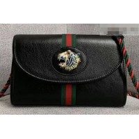 Shop Duplicate Gucci Web Rajah Small Shoulder Bag 570145 Black 2019