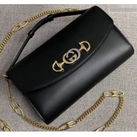 Good Looking Gucci Zumi Smooth Leather Mini Shoulder Bag 564718 Black 2019