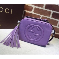 Best Quality Gucci Soho Calfskin Leather Disco Bag 308364 lavender