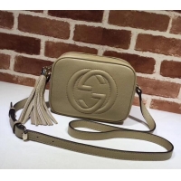 Most Popular Gucci Soho Calfskin Leather Disco Bag 308364 beige