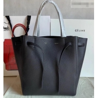 Best Price Celine Small Cabas Phantom Bag in Grained Calfskin Black