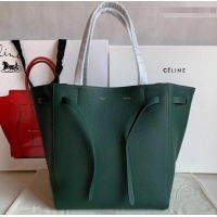 Promotion Celine Small Cabas Phantom Bag in Grained Calfskin 401801 Green