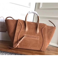 Purchase celine suede phantom luggage 419014 brown