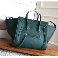 Grade Quality celine grained calfskin phantom luggage 419016 green