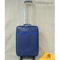 New Design Goyard Rolling Trolley Travel Luggage Bag GL020 Blue