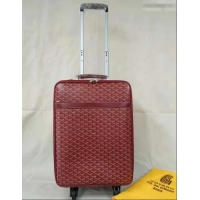 Top Quality Goyard Rolling Trolley Travel Luggage Bag GL020 Burgundy