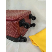 Top Quality Goyard Rolling Trolley Travel Luggage Bag GL020 Burgundy