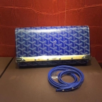 Cheapest Goyard Monte-Carlo Clutch With Leather Strap 8982 Dark Blue