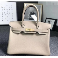 New Fashion Hermes Birkin 25cm Bag in Original Togo Leather Bag 423011 Poussiere