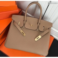 Grade Quality Hermes Birkin 25cm Bag Apricot in Togo Leather With Gold Hardware 423012