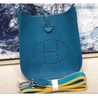 Best Price Hermes Evelyne Mini Bag in Original Togo Leather 423020 Macaron Blue