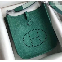 Good Quality Hermes Evelyne Mini Bag in Original Togo Leather 423020 Green