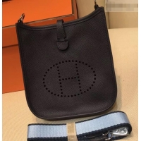 Best Quality Hermes Evelyne Mini Bag In Original Epsom Leather 423030 Black