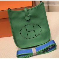 Luxury Hot Hermes Evelyne Mini Bag In Original Epsom Leather 423030 Green