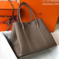 Best Price Hermes Calfskin Garden Party 30cm Bag 425011 Etoupe