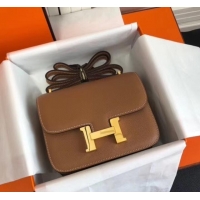 Best Product Hermes Constance MM Bag in Epsom Leather Brown with Gold Hardware H42611