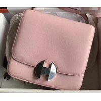 Luxury Hermes 2002 - 26 Bag Pink In Evercolor Calfskin With Adjustable Strap H42620