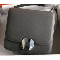 Classic Hot Hermes 2002 - 26 Bag Dark Gray In Evercolor Calfskin With Adjustable Strap H42620